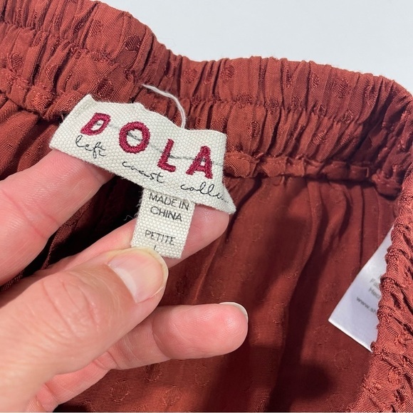 Dolan Left Coast Wide Leg Satin Pants Crop Polka Dots - Picture 5 of 9